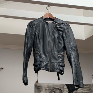 Firestrap Leather Moto Jacket